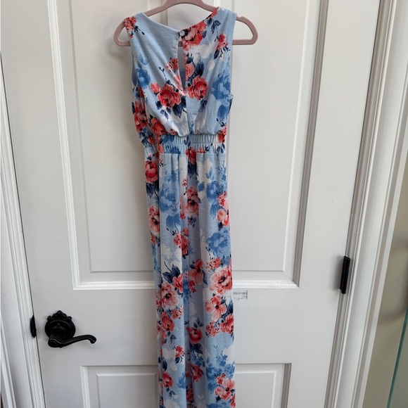 NWOT Trixxi Girl 3T XXS Floral Print Sleeveless Maxi Dress - Picture 5 of 5